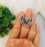 Zircon butterfly ring