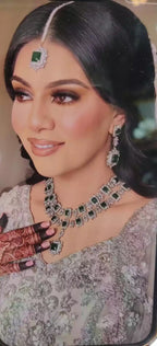 Double Zircon necklace set