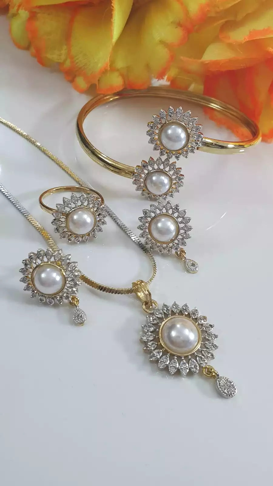 Indian zircon combo set Main image