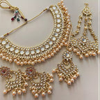 Kundan bridal set with jhumar
