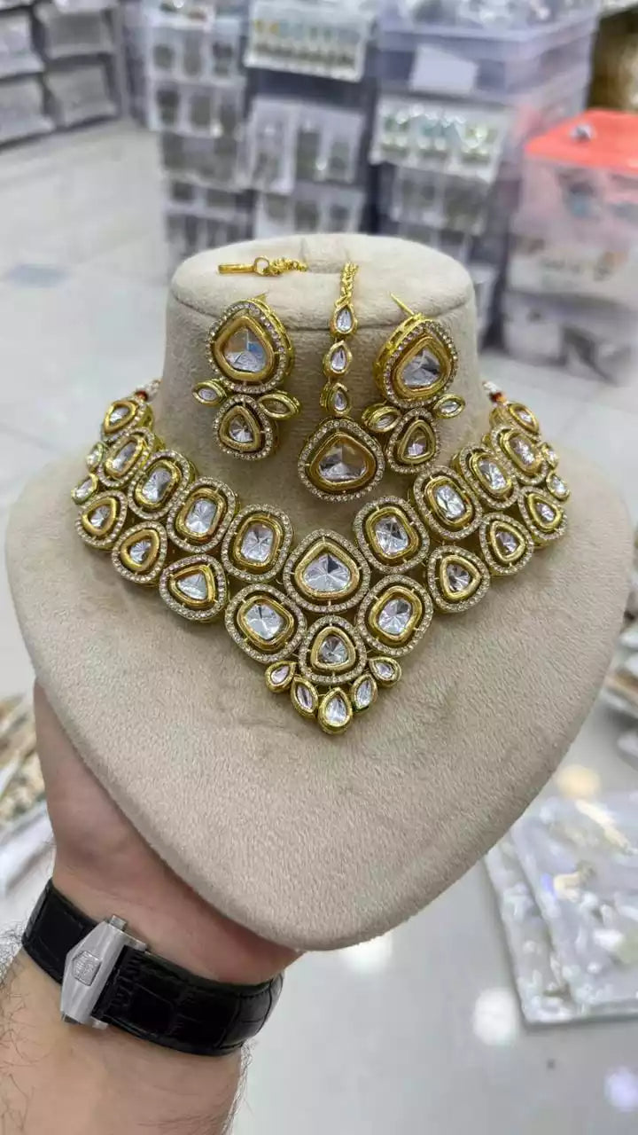 Indian Kundan Uncut Necklace Set