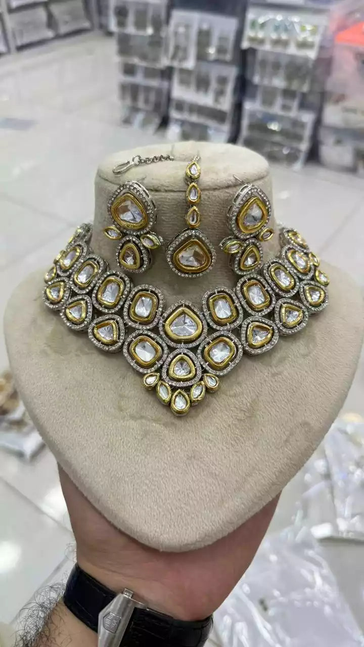 Indian Kundan Uncut Necklace Set