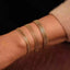Pack of 3 stainless steel bracelet