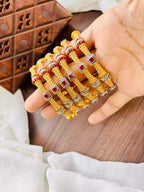 Gold plated 6 pcs bangle set