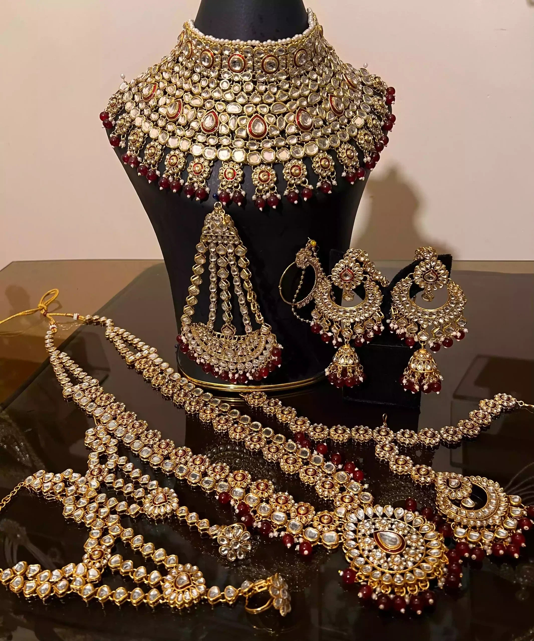Indian kundan complete bridal package Main image