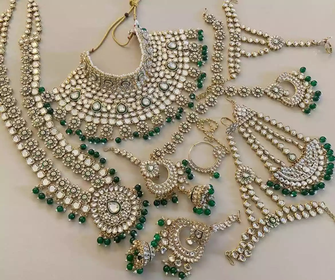 Indian kundan complete bridal package Main image