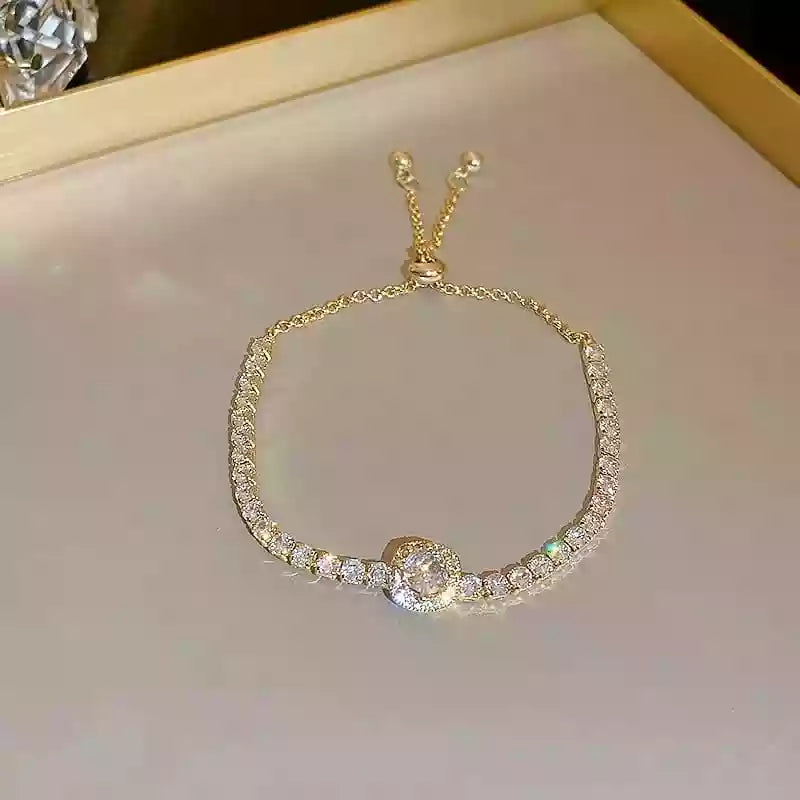 Zircon adjustable bracelet