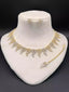 Delicate Indian zircon necklace set