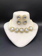 Big size kundan choker set