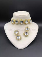 Big size kundan choker set