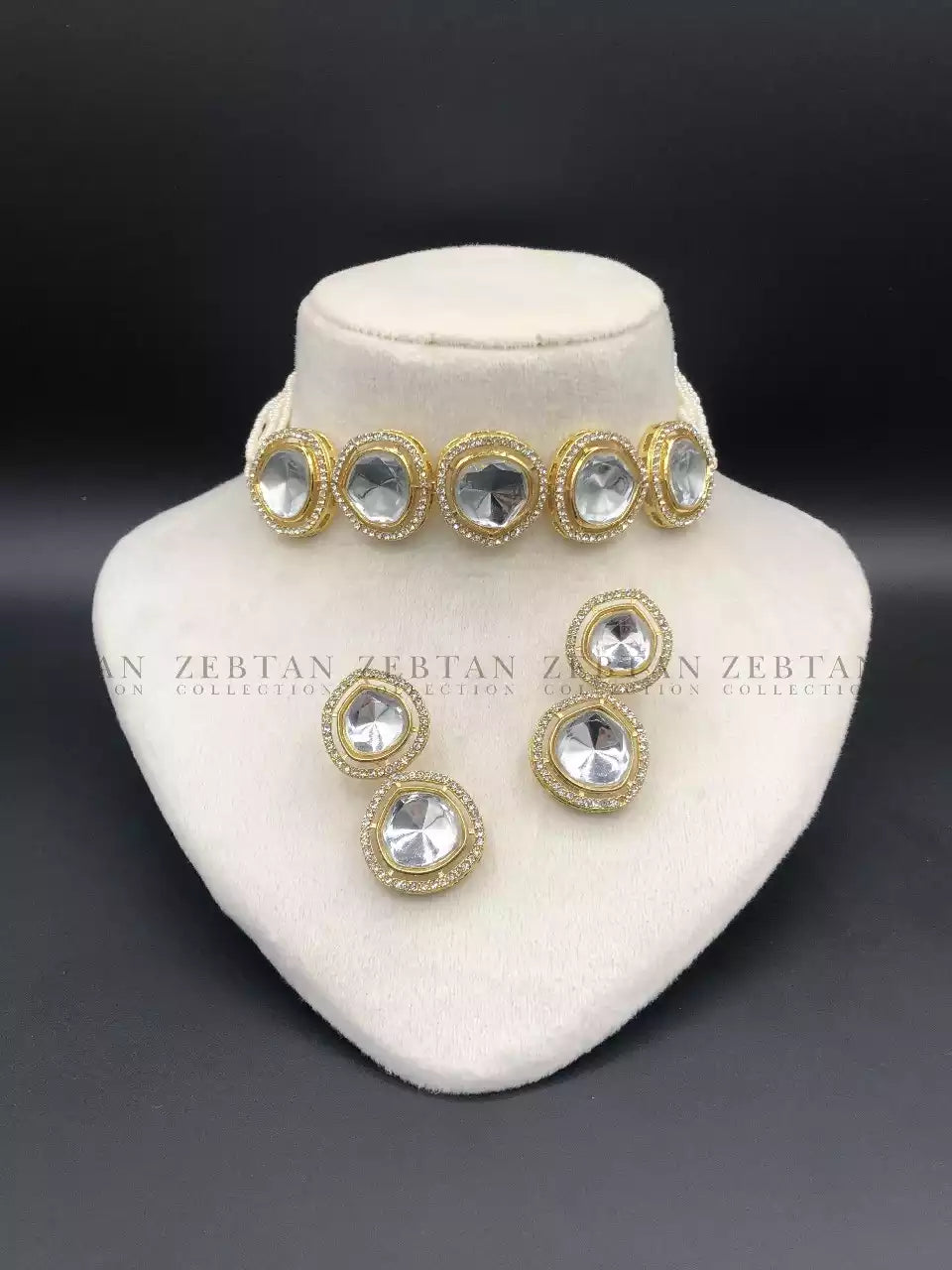 Big size kundan choker set