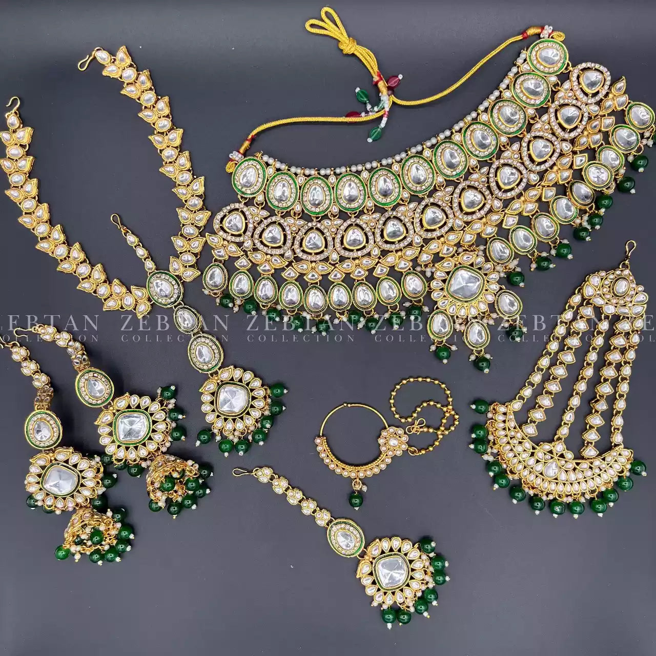 Indian kundan complete bridal set