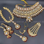 Indian kundan complete bridal set
