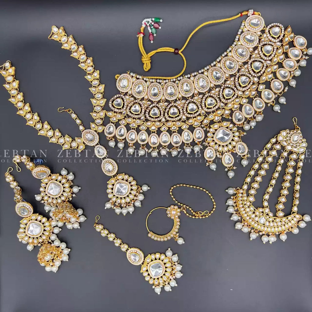 Indian kundan complete bridal set