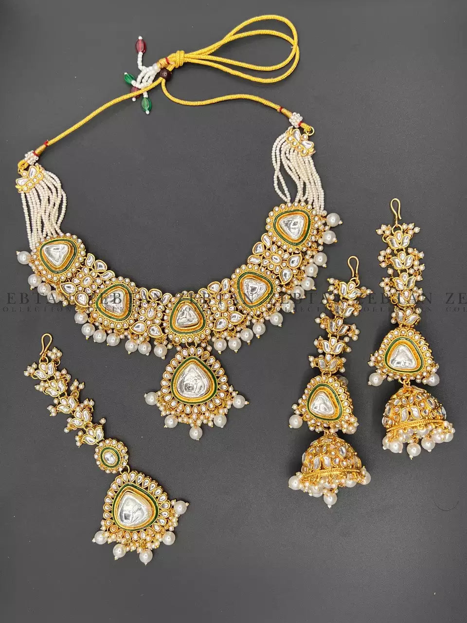 Big size indian kundan necklace