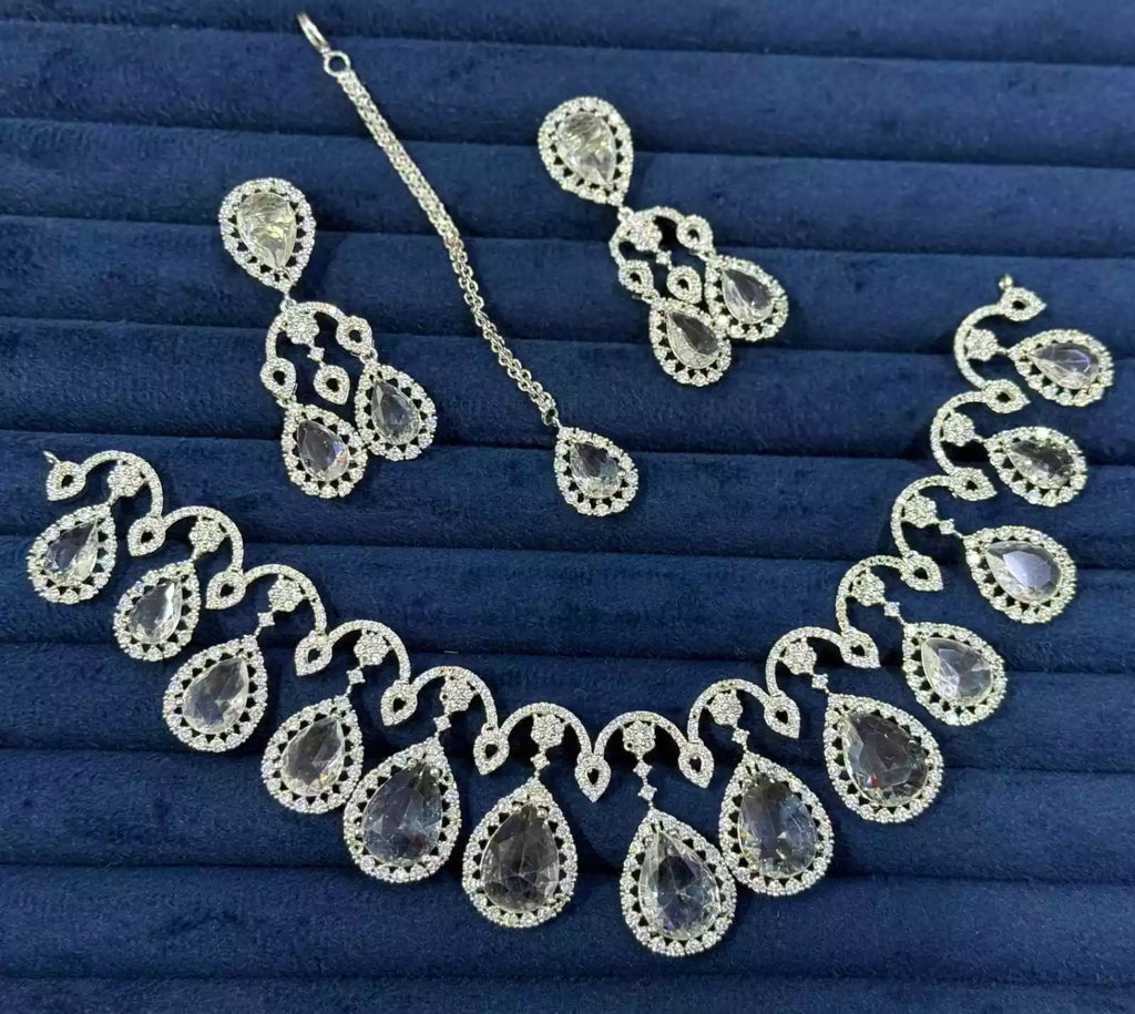 American diamond necklace set
