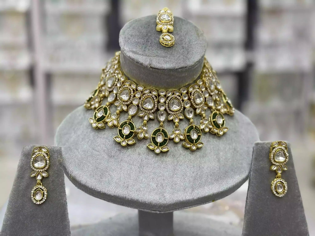 Indian kundan necklace set