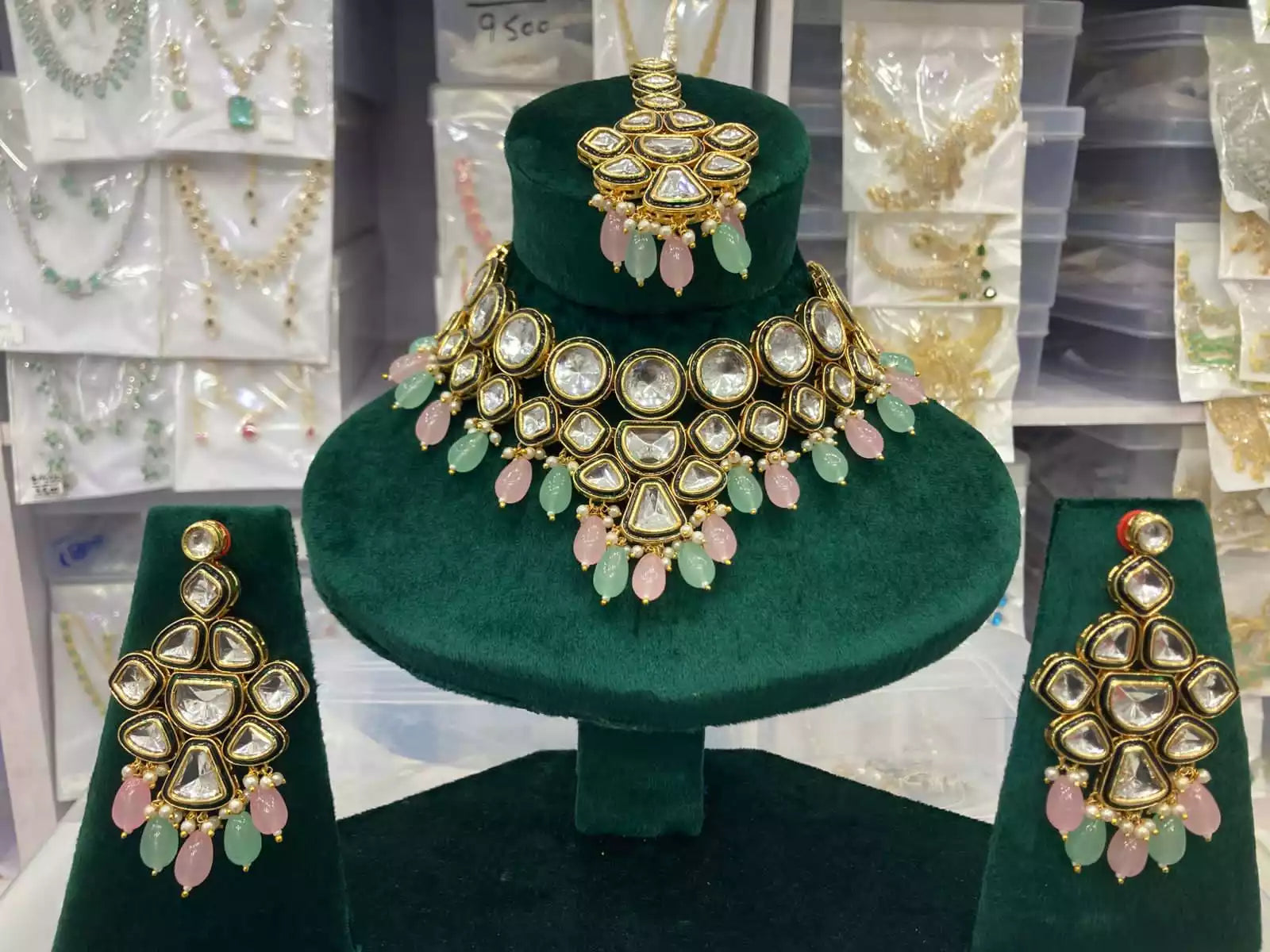 Indian kundan necklace set