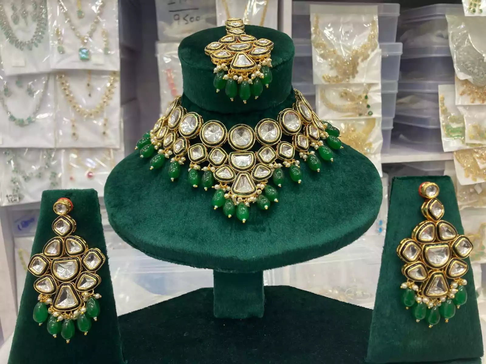 Indian kundan necklace set