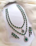 American diamond double layer set