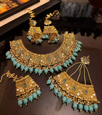 Gold plated necklace set