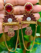 Long kashmiri earrings