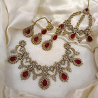 Elegant bridal set with jhumar