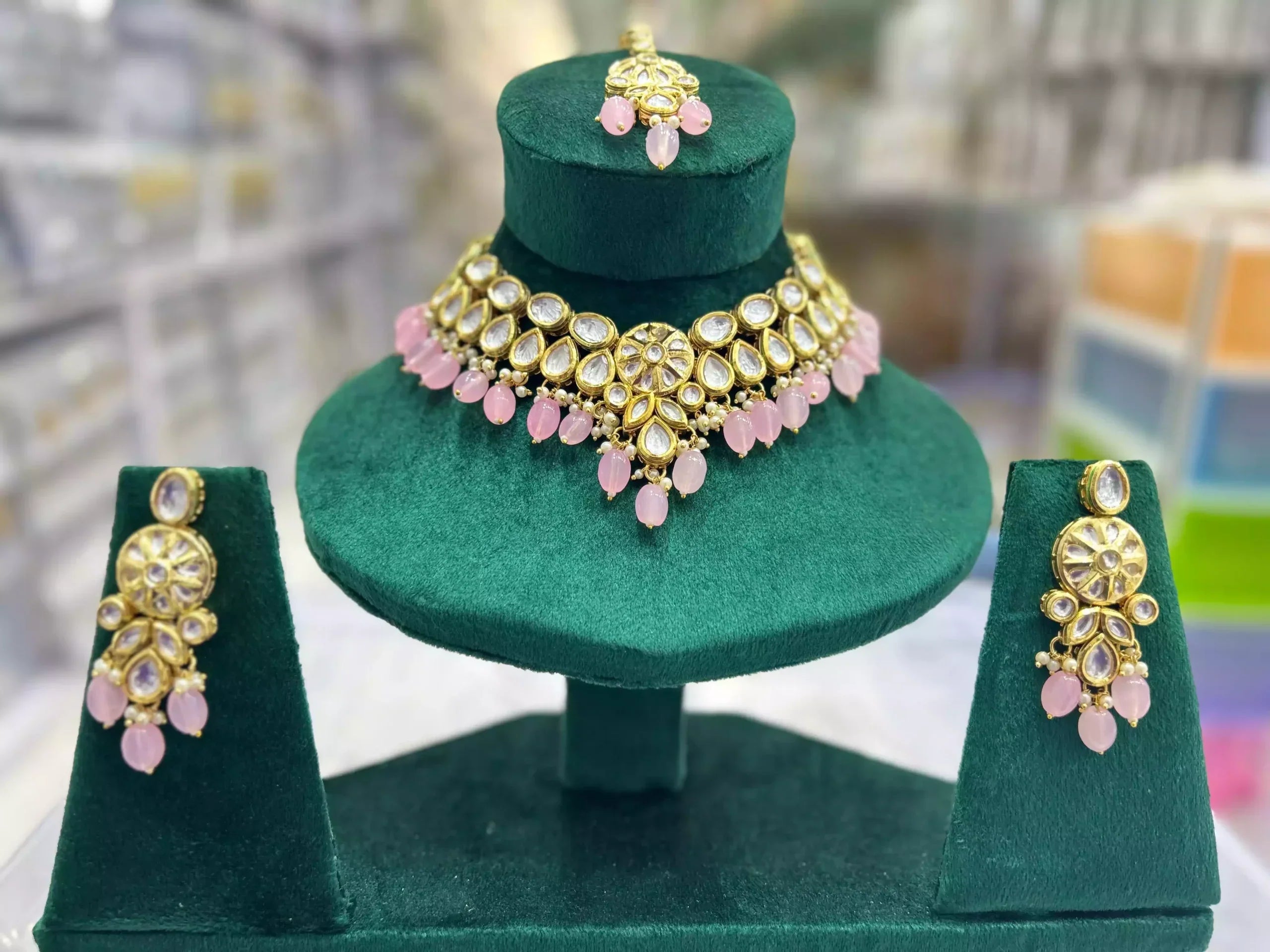 Indian kundan necklace set