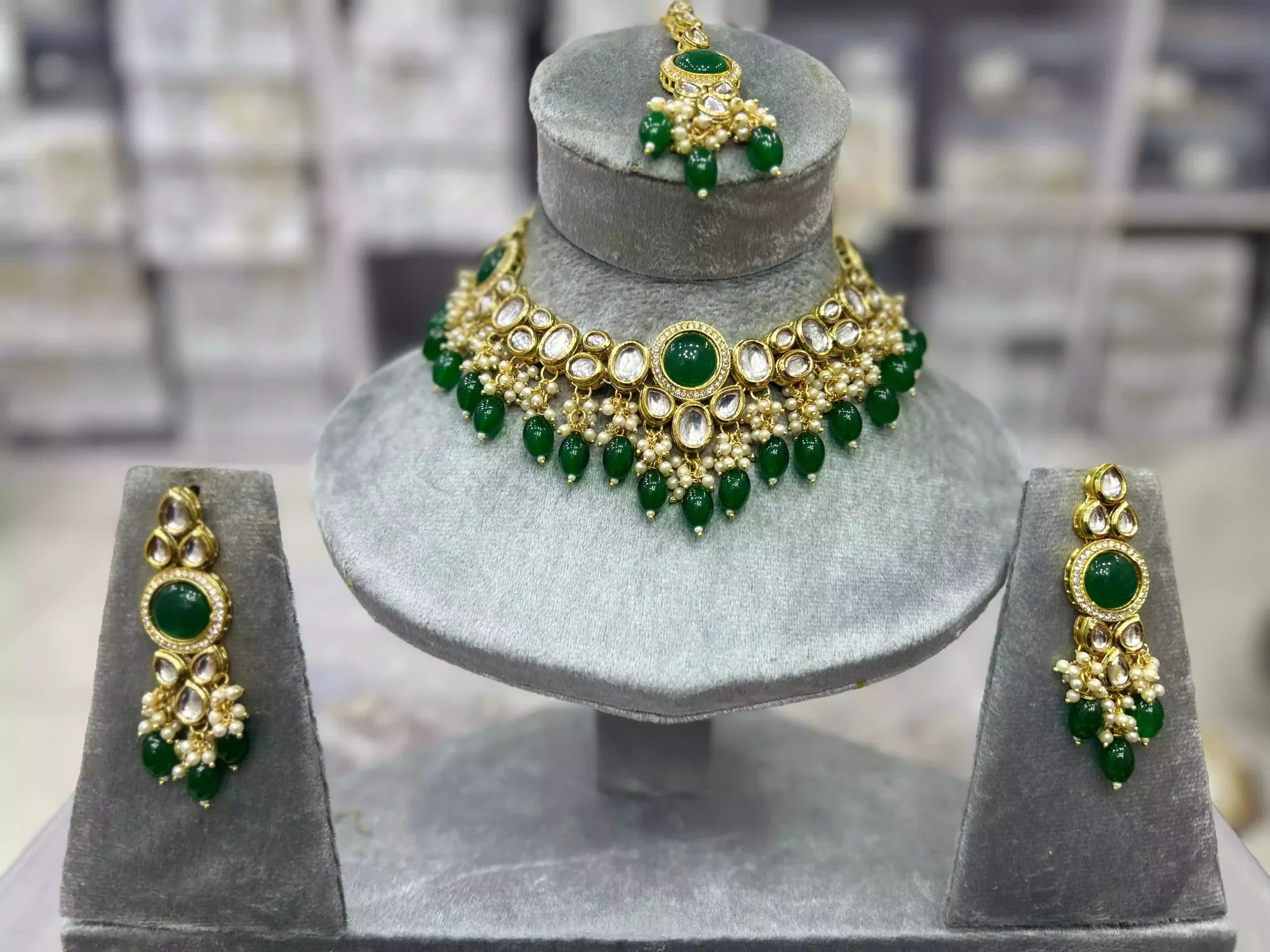 Indian kundan necklace set