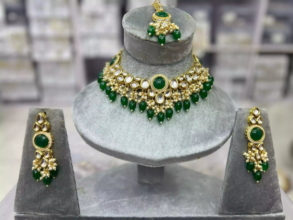 Indian kundan necklace set