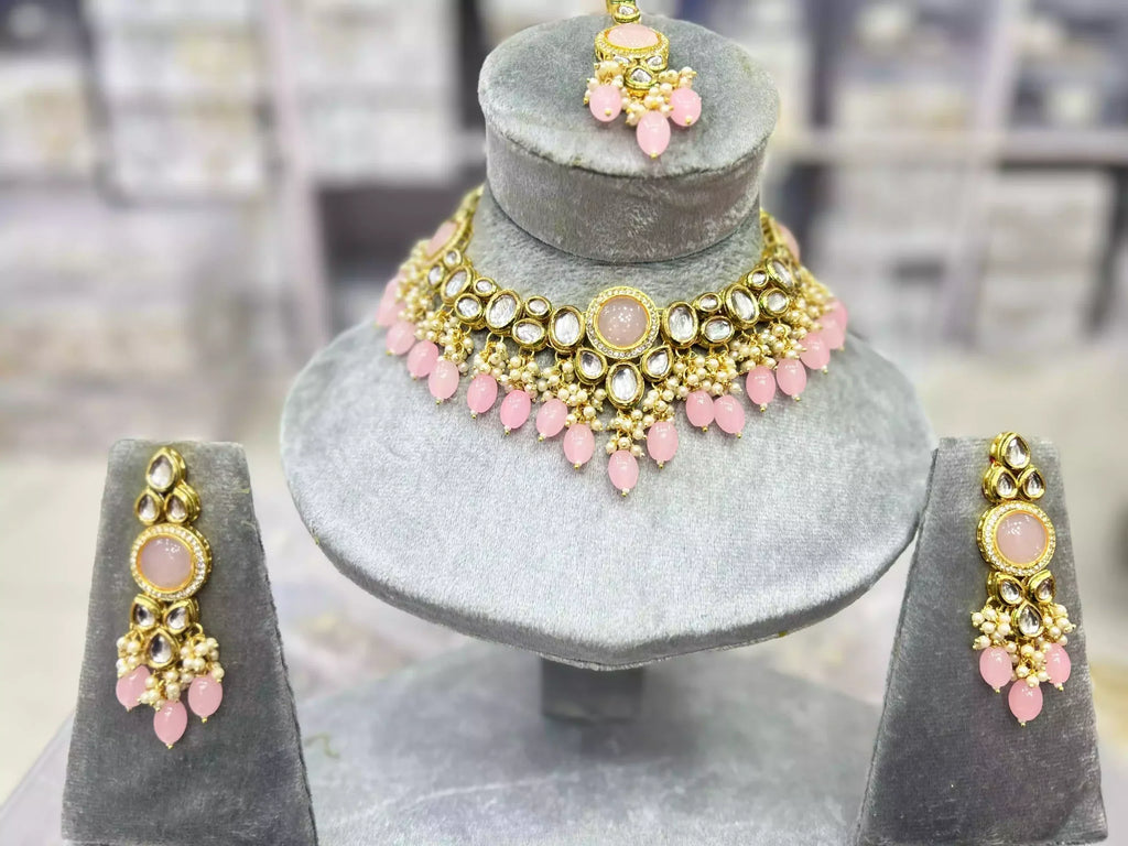 Indian kundan necklace set