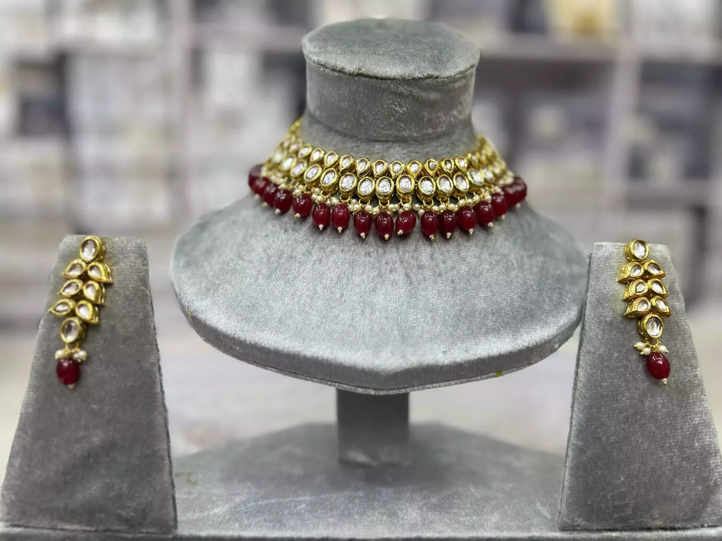 Indian kundan necklace set
