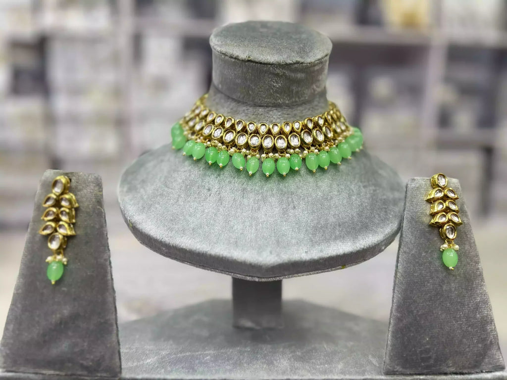 Indian kundan necklace set