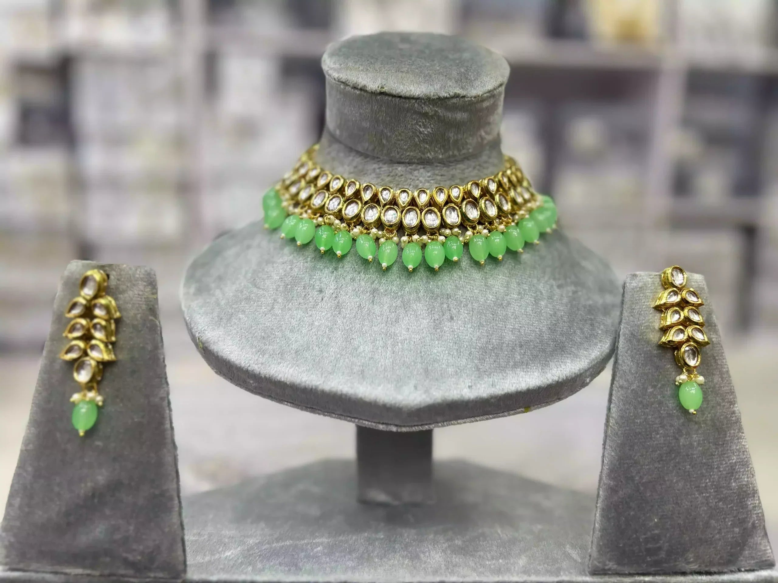 Indian kundan necklace set