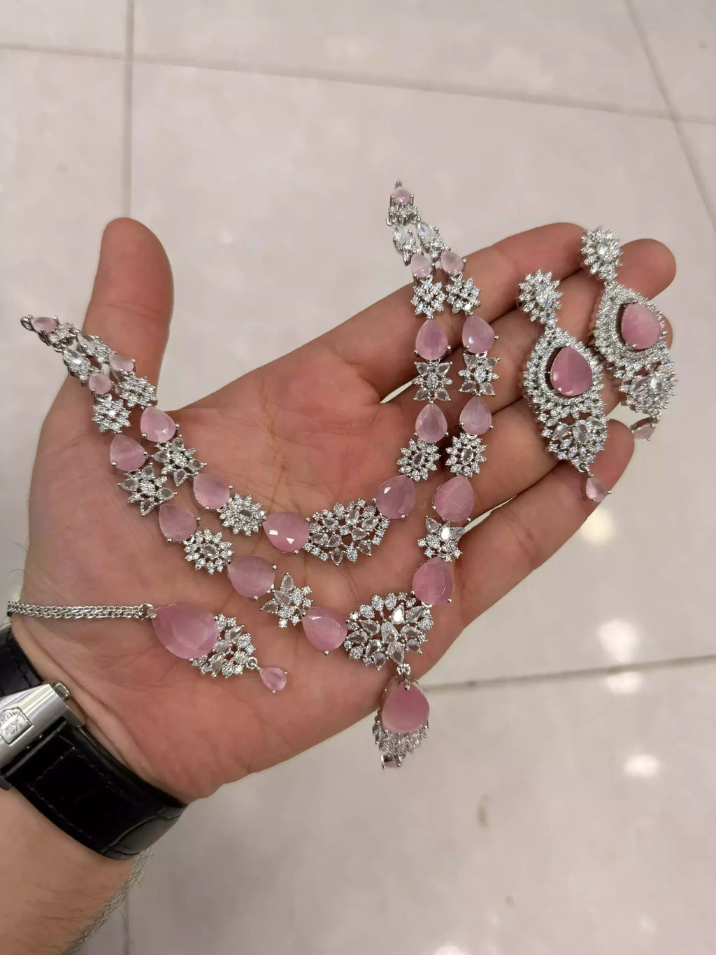 American diamond 1 carat bridal set