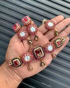 Handmade choker set with teeka