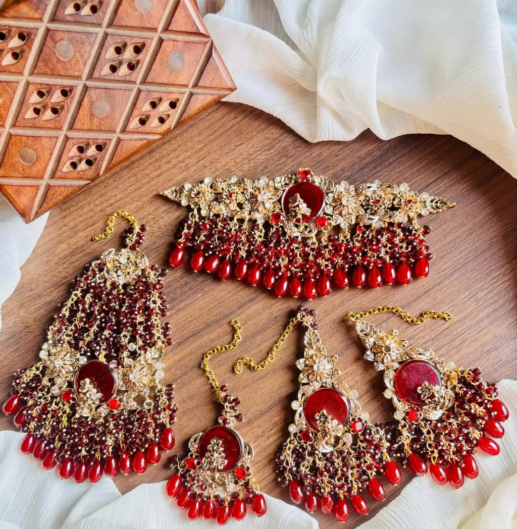 Handmade heavy bridal set