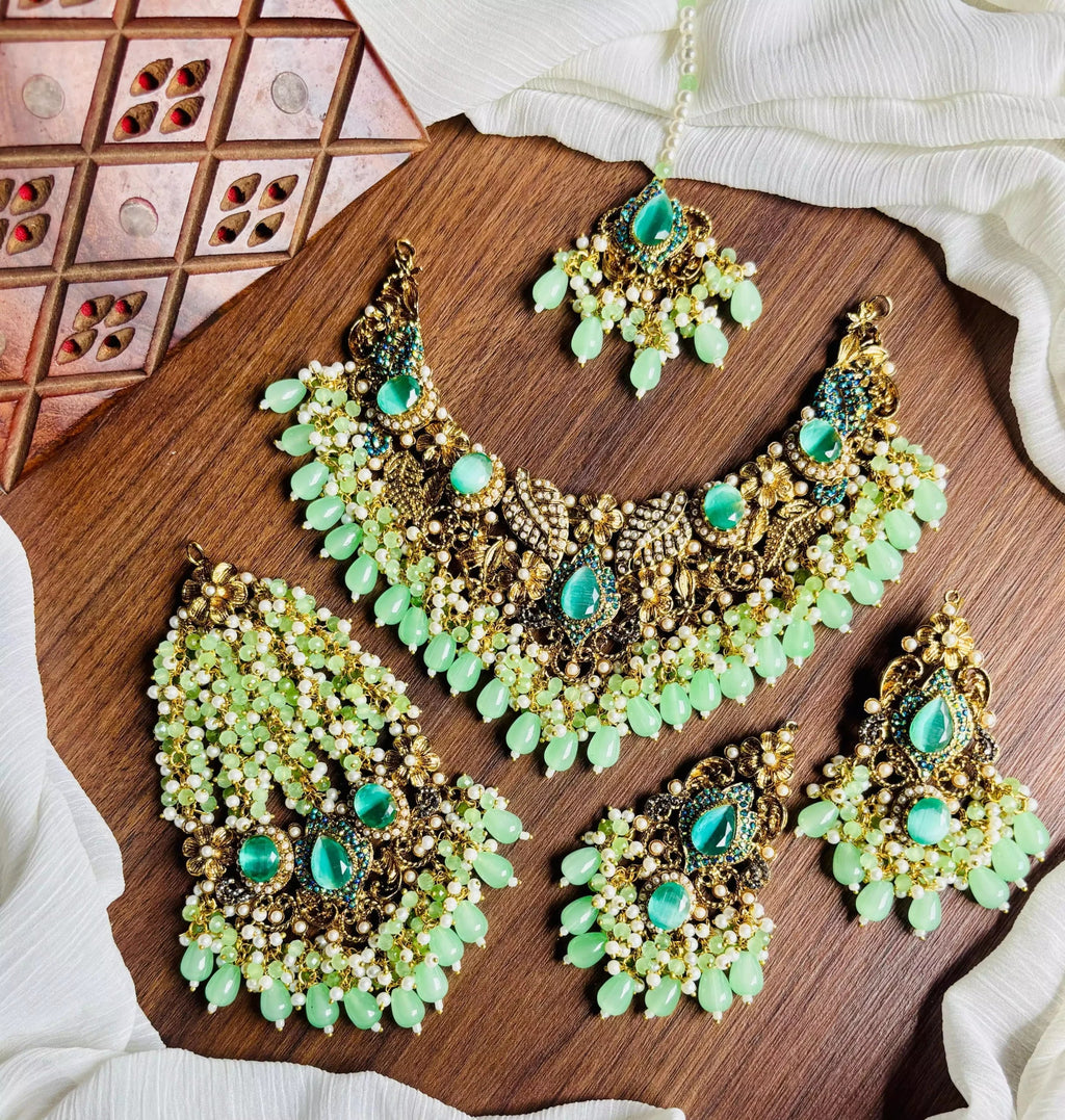 Handmade heavy bridal set