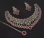 American diamond bridal set