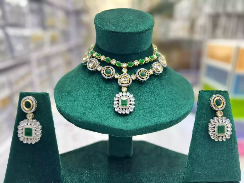 Kundan necklace set