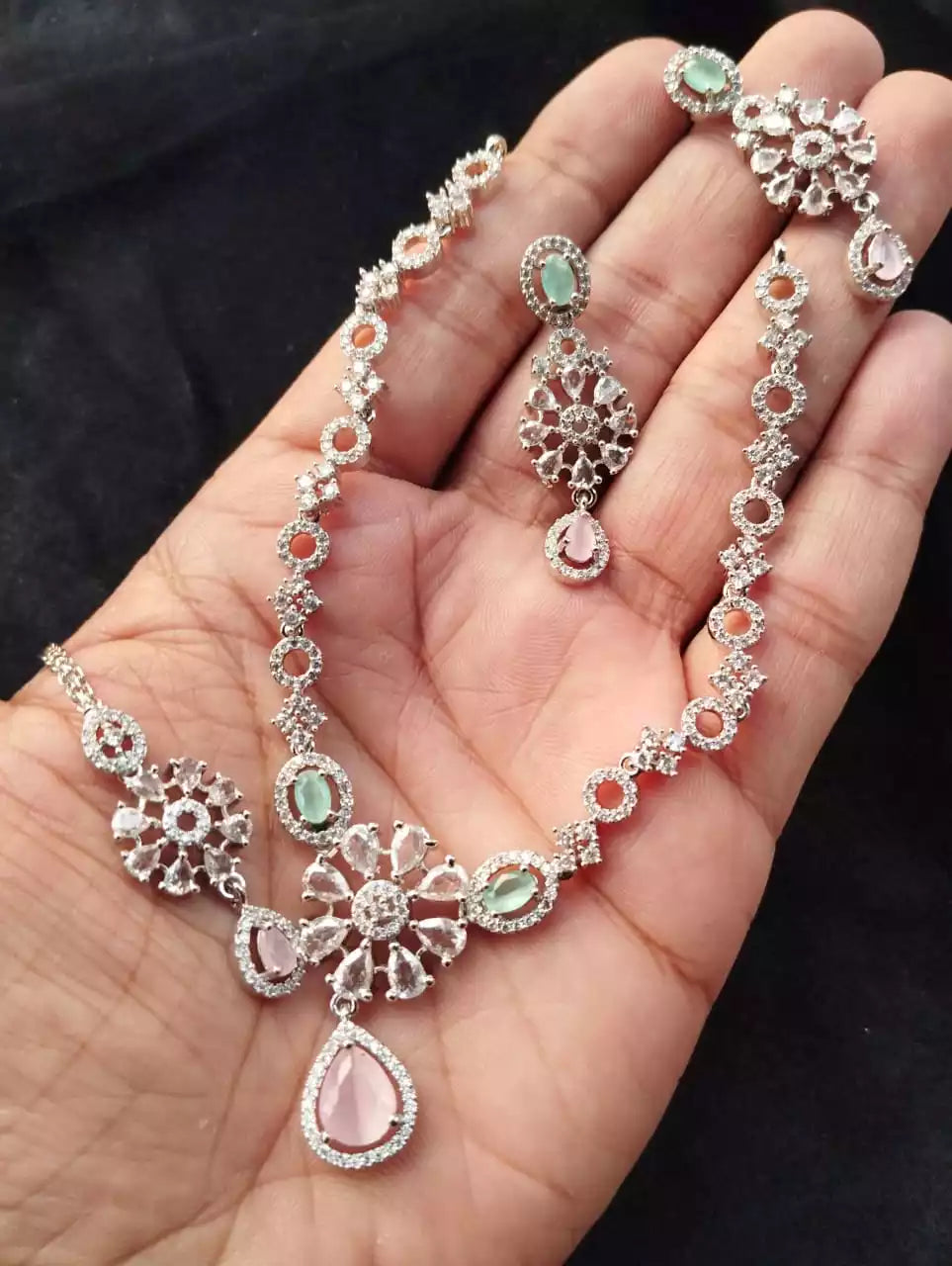 American diamond necklace set