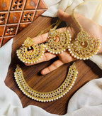 Manjoos necklace set with teeka