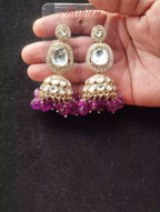Indian kundan earrings