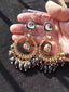 Long kundan earrings