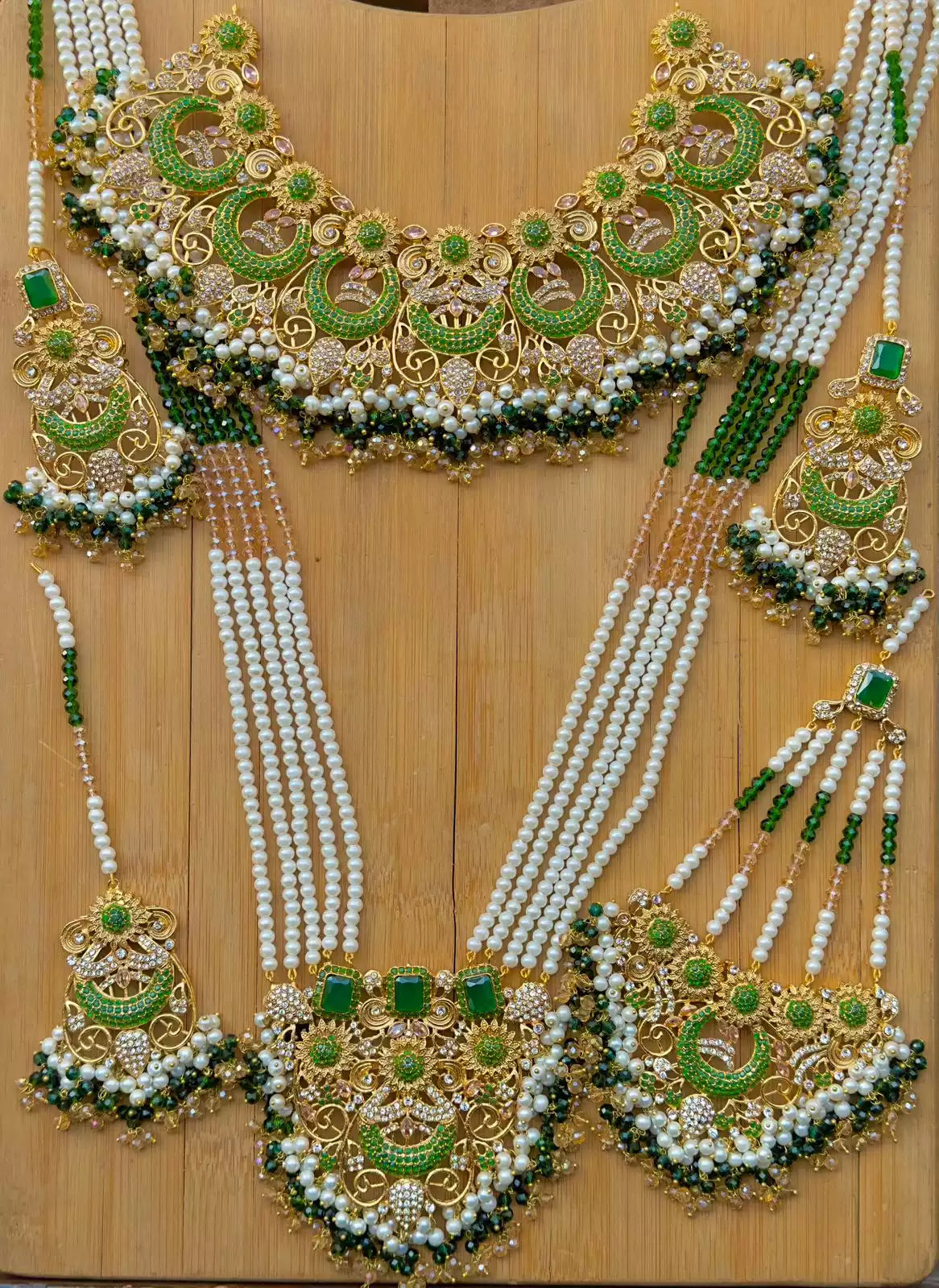 Handmade heavy bridal set