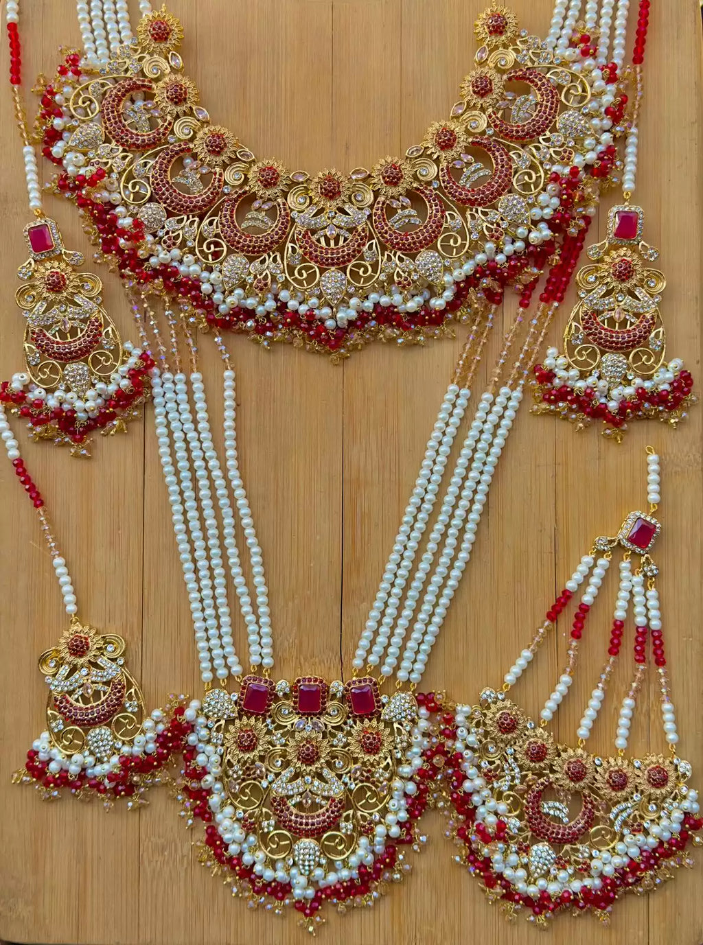 Handmade heavy bridal set