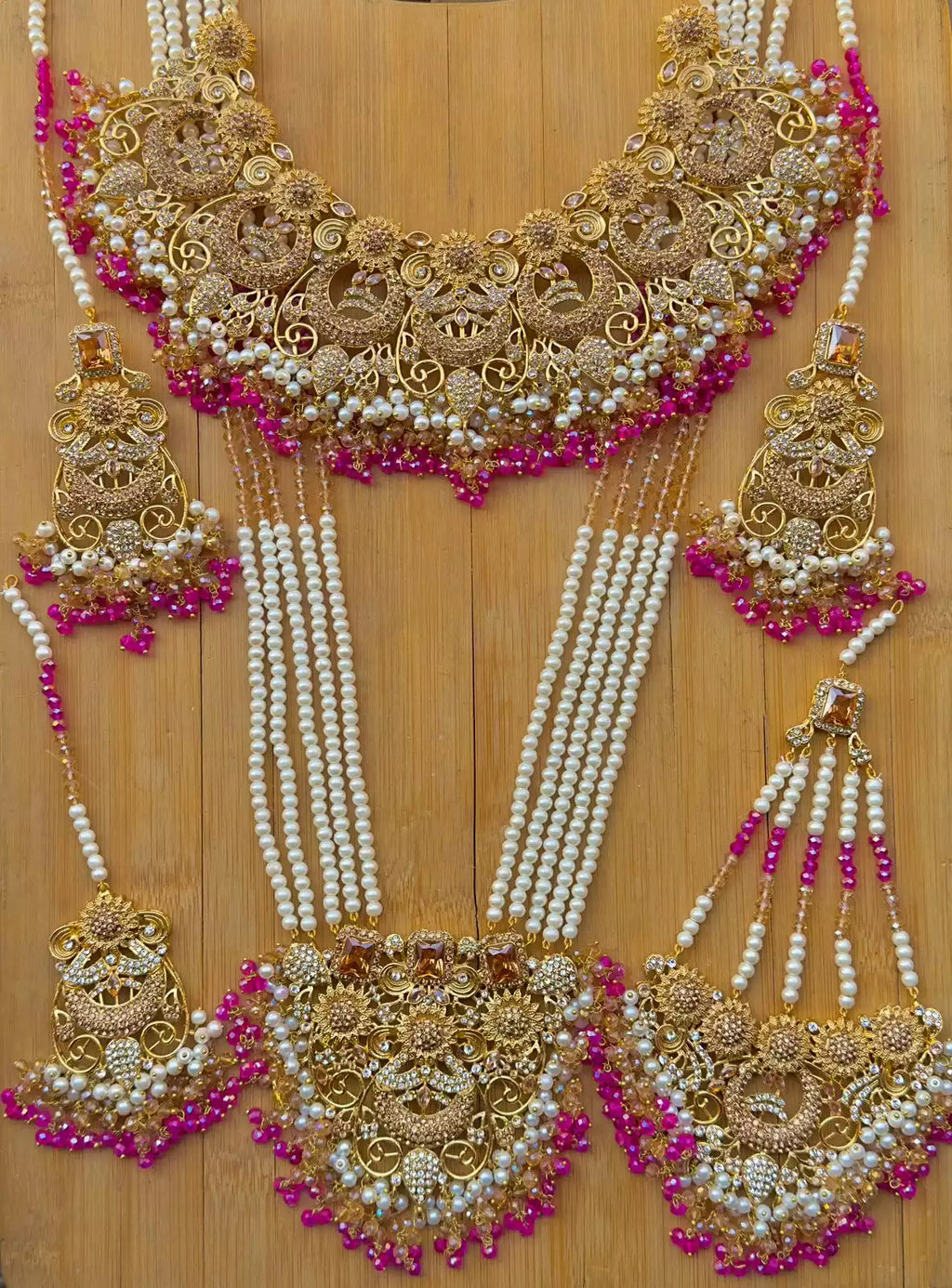 Handmade heavy bridal set