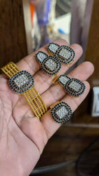 Premium zircon locket set with ring