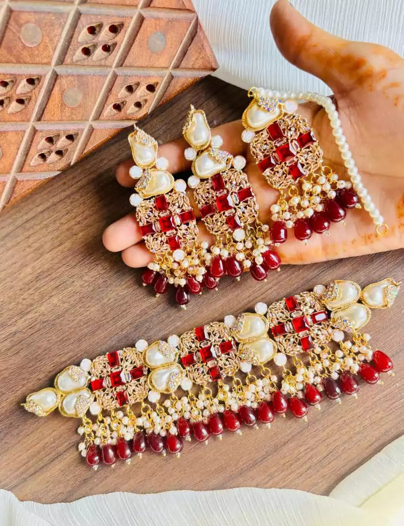 Handmade MOP choker set