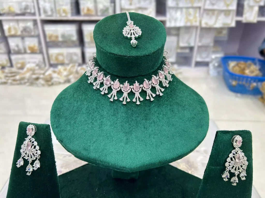 American diamond necklace set